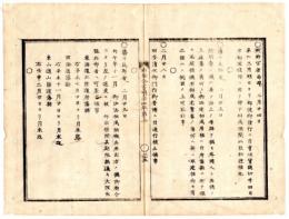 N25041605○明治布告布達 布告全書 明治４年第２ 外史局編纂○日本の郵便の始まり・3月朔日より郵便発行に付賃銭切手を四日市郵便役所にて払下○府藩県にて猥に燈明台建設を禁ず○和本古書古文書