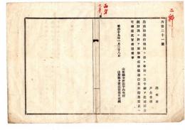 N25042611〇明治布告布達 明治１９年○農商務通信規則に係る事務は自今農商務省統計課に於て取扱 山形県令折田平内○山形県布達○和本古書古文書
