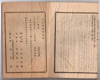 N25050130〇官令類纂 内閣勅令 陸地測量官官制４カ条○内務省令 薬剤師試験規則９カ条○山梨県告示 県立病院分院三カ所廃止 谷村分病院睦合分病院日野春分病院○甲府柳町 芳文堂 山梨県 明治２２年４月分〇和本古書古文書
