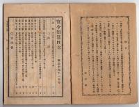 N25050147〇官令類纂 詔勅 内大臣三条実美優恩終身年金を賜う○布告 一品幟仁親王(たかひとしんのう)殿下薨去に付歌舞音曲停止○甲府桜町 芳文堂 山梨県 明治１９年１月分〇和本古書古文書