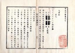 N25060141○官途必携 巻之七 明治5年外史局編編纂【文書部・書式】明治2～4年○府県境界木標書式 官用界紙定式〇地方官及社寺職賀表書式雛形 上納金用紙書式○諸願伺届書式 宣旨書式改定〇和本古書古文書