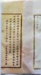 f25061111〇明治布告布達  官費生規則詮議 栃木県 明治７年〇和本古書古文書