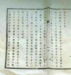 f25062102〇明治布告布達  人相書 手配書 若松県 福島県  明治６年 栃木県〇和本古書古文書