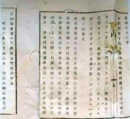 f25062109〇明治布告布達  人相書 手配書 若松県 福島県  明治６年 栃木県〇和本古書古文書