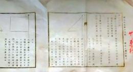 f25062703〇明治布告布達   清国軍艦旗章 雛形図面 明治６年 栃木県〇和本古書古文書