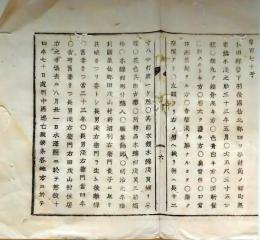 f25062710〇明治布告布達  秋田県 手配書 人相書  明治６年 栃木県〇和本古書古文書
