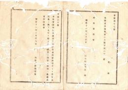 N25080149〇明治布告布達 明治１１年 ○部分木仕付条例（本年甲第四号布達）第４条中「より５官５民迄の間を削除「以上実際」を加入 内務卿伊藤博文○内務省布達 栃木県○和本古書古文書