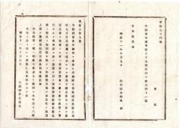 N25080167〇明治布告布達 明治１１年 ○第五十国立銀行設立 茨城県新治郡土浦町(現土浦市) 銀行紙幣発行 常陽銀行の前身の一つ 大蔵卿伊藤博文○大蔵省布達 栃木県○和本古書古文書
