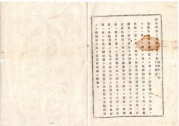 N25081622〇明治布告布達 明治１１年○勧業局が 海外販売を欲する製造家へ彼の流行模様を製図下付するに付 必要要件の勧業局へ差出方 栃木県第二課広告 栃木県○和本古書古文書