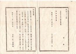 N25081649〇明治布告布達 明治11年○常備兵役を竟えざる前分家を禁ず　代人料金上納する者等は分家苦しからず(許す)　太政大臣三条実美○太政官布告 栃木県○ 栃木県○和本古書古文書