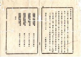 N250816103○明治布告布達 国立銀行4行設立○第七十七国立銀行 宮城県仙台区大町 現七十七銀行の起源○第八十一第八十七第百十三国立銀行○明治１２年 大蔵省布達 栃木県○和本古書古文書
