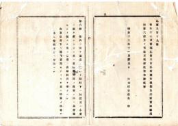 N25091637○明治布告布達 ○製氷并販売取締規則 第６条改正〔官内製造の凍氷を隣県下へ卸小売せん者の許可取方、東京府の場合申出方〕○明治１２年 栃木県布達○和本古書古文書
