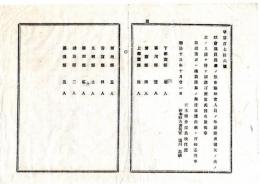 N25092664○明治布告布達 ○県会議員選挙の際 辞退者補欠の為 副選者選出すべし 各郡別副選者数一覧表 下都賀郡５人 ほか９郡３１人○明治１３年 栃木県布達○和本古書古文書