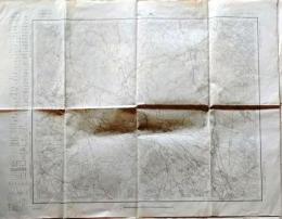D25100112〇古地図 五万分一  矢板 大日本帝国陸地測量部 昭和７年〇和本古書古文書