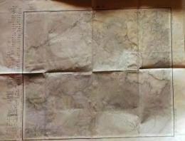D25100116〇古地図 五万分一  男体山 大日本帝国陸地測量部 昭和７年〇和本古書古文書
