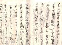 ※萬延二年　證文用文章 （借用申金子證文之事等契約書作成案内）