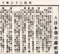 大日本強兵義社創立仮規則　明治23年福島新聞第2391號附録
