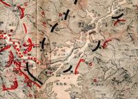 漢口攻略パノラマ地図・裏面陸海空軍進撃ジャンケンゲーム　少年倶楽部第25巻第12號附録