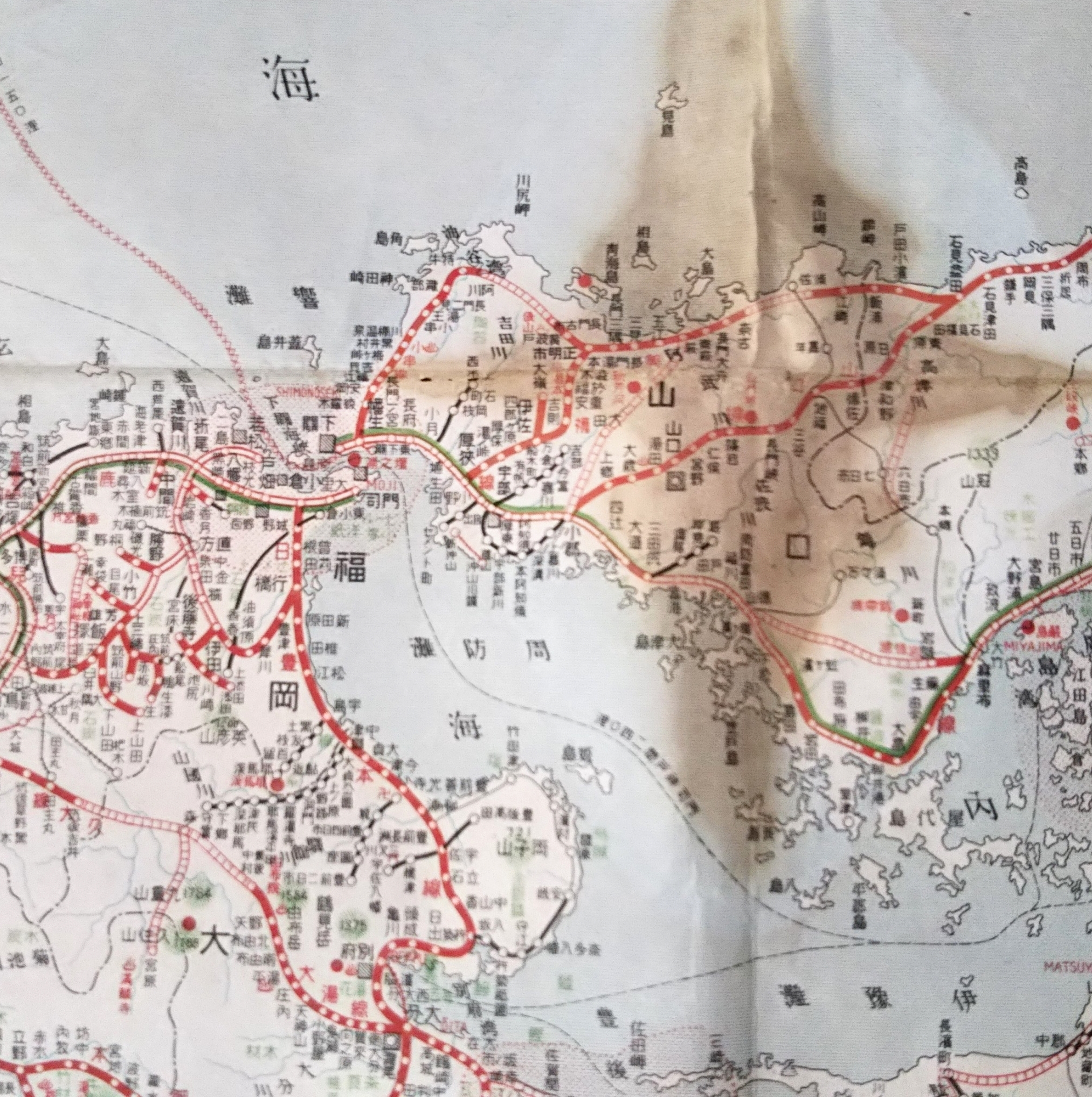 最新大日本鉄道地図 昭和5年1月1日発行 東京日日新聞附録 / 古本
