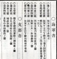 難條註釈官令全報　第八號　陸軍省憲兵卒概則・文部省女児小学校教員ノ儀など