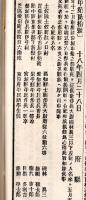 難條註釈官令全報　第拾壹號　朝鮮國京城事変ノ節戦死者招魂式及祭典執行=陸軍省・大和進水式執行＝海軍省ほか