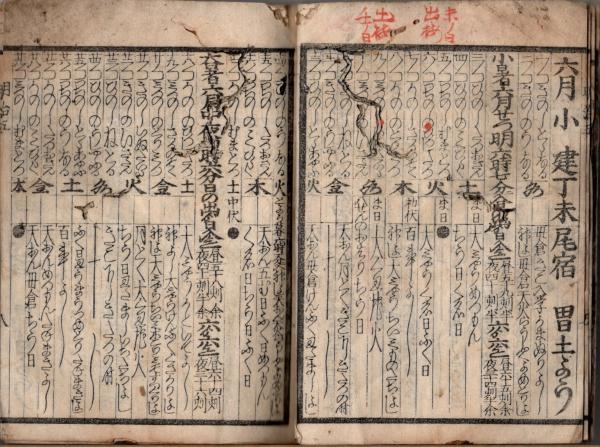 明治五年壬申頒暦 最後の旧暦・太陰暦です (岩代國会津笠原神