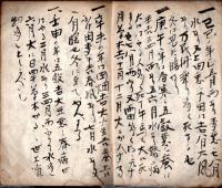 東方朔秘傳文書（甲子より吉凶の事・表紙は東方朔文書とあり）　写本
