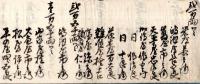 天保十四年卯六月御用金文書（書留帳）　大阪商人鴻池善右衛門・加島屋久右衛門・千草屋宗十郎等200余名