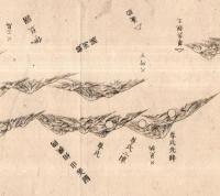 ※竹下戦地概図　銅版画　（建武2年1336年・建武政権新田義貞脇屋義助尊良親王等×足利尊氏・直義等）　箱根竹ノ下の戦い・建武の乱とも
