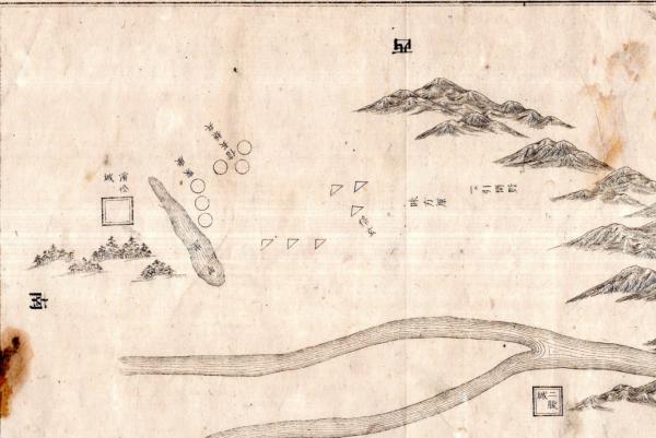 遠江味方原戦地図（三方ヶ原の戦い） 銅版画 （1573年・竹田信玄×徳川
