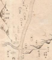 ※山崎戦地図　銅版画　羽柴秀吉×明智光秀　1枚