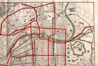 大阪市図　大正四年　日下和楽路屋