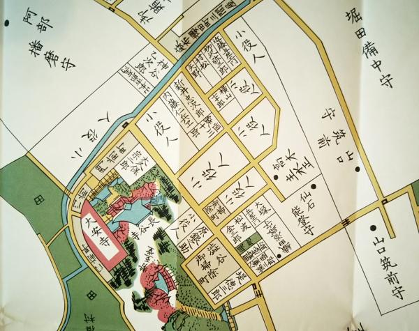 東都青山絵図 嘉永六年丑夏新刻安政四年丁己改 麹町六丁目金鱗堂