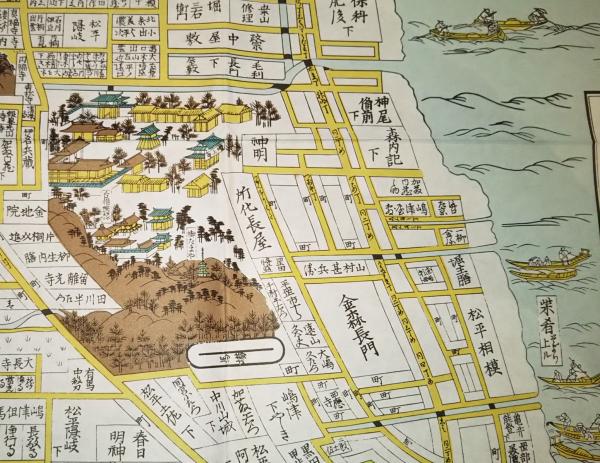 地圖 明暦3年刊覆刻　古地図 明暦開板新添江戸図　 新添江戸之図 国立国会図書館 | NDLサーチ | 明暦開板新添江戸図 : 地図・旅行ガイド