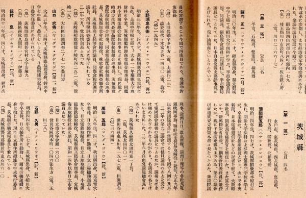 昭和22年度時事通信政治労働版附録 新国会議員録 附政党及国会役員
