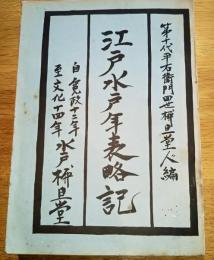 ※江戸水戸年表略記　自寛政十二年至文化十四年　ガリ刷　間宮林蔵樺太探検・大崎雷電為右衛門・歌舞伎演劇風俗等