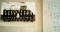 ※水戸高等学校　1939年　柳宗悦氏のを訪問、紙、布の指示にて作成（あとがきより）　漢口陥落祝賀・航空写真・・実包射撃・那珂川鉄橋独逸語荘教授徳沢教授等写真