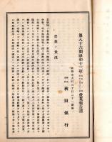 ※第八十六期業務報告書　昭和十三年下期　株式会社秋田銀行　株主名簿アリ　辻兵吉頭取時代です