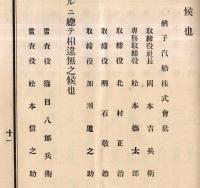 ※第五拾八回事業報告・株主人名表　大正十年下半期　銚子汽船株式会社　岡本吉兵衛社長時代の資料です