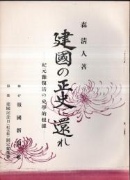 ※建国の正史に還れ　紀元節復活の史学的根拠　協賛：建国記念日（紀元節）制定促進會　刊行の辞＝報告新聞社社長野中保男