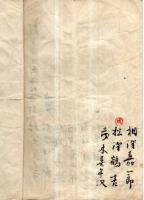 ※明治27年上野國那波郡紫町鎮座　稲含宮大御神楽講人名帳 新田郡出塚村12名