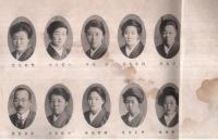 ※大正十三年十二月記念写真帖　戸板裁縫学校速成科　第34回卒業生　戸板関子校長等職員録・A組B組卒業生住所氏名等　大イタミです