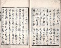 ※誹諧礎二編　10・11・12月・神祇の言葉・所名の詞・花の詞・月の詞等々