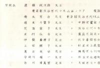※昭和33年度　住所録　文化服装学院　研究科10組　磯辺貞子作詞・橋本国彦作曲「文化服装学院々歌」・織田周洋作歌「われらの使命」入り