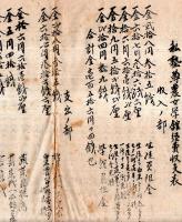 ※私塾尊農女学館経費収支表　大正4年度　長野県諏訪原新田尊農女学館