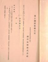 ※第十期営業報告書　昭和16年上期　南洋拓殖株式会社　社長：大志摩孫四郎・理事田中束、下村正助、宇尾榮次郎等