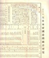 ※昭和3年大日本帝国港湾統計要覧・港湾協会第三回通常総会出席申込者名簿通常総会附議事項・港湾協会昭和三年度決算報告書・晩餐会御招待状・昭和5年酒田築港完成後ニ於ケル貨物調査資料等港湾関連資料一括