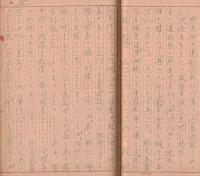 ※九。能高郡浦里街　（戦時中台湾浦里で任務についていた一日本兵が戦後の昭和24年に現地を訪ねた際の日誌です）　蕃社桜・霧社事件・桃米坑・高砂族・漢民族・富士温泉・緑色の毒蛇・水牛の牛車等