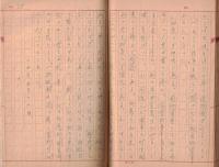 ※九。能高郡浦里街　（戦時中台湾浦里で任務についていた一日本兵が戦後の昭和24年に現地を訪ねた際の日誌です）　蕃社桜・霧社事件・桃米坑・高砂族・漢民族・富士温泉・緑色の毒蛇・水牛の牛車等
