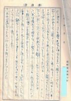 ※某氏戦後の日記（長野縣稲荷町某氏書翰箋使用）昭和21年上京時より昭和24年第一子誕生迄　夜汽車・リンゴブローカー・浮浪児・食糧営団・衆議院議員選挙で長野縣安藤はつがトップ当選・社会党第一党等々